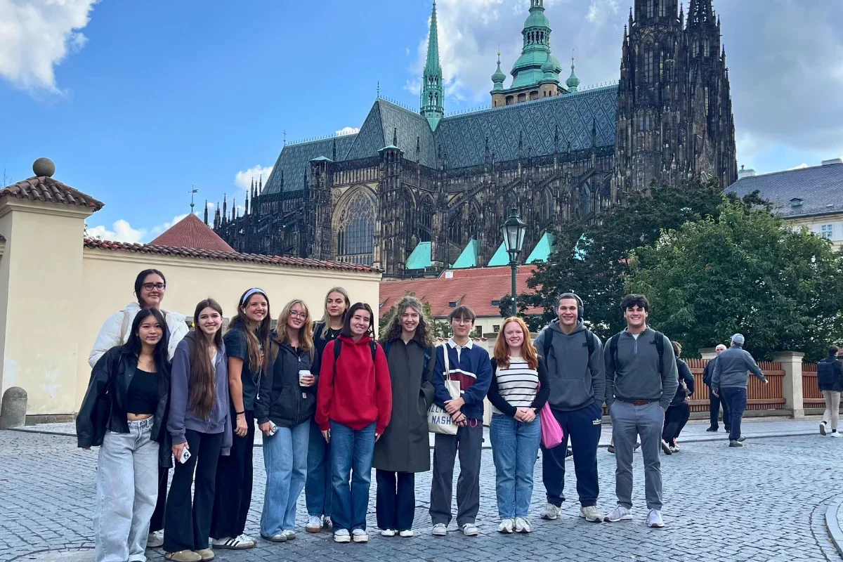 Image of students on study abroad trip