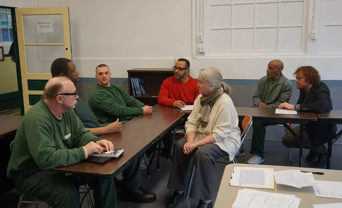 Prison education initiative class session