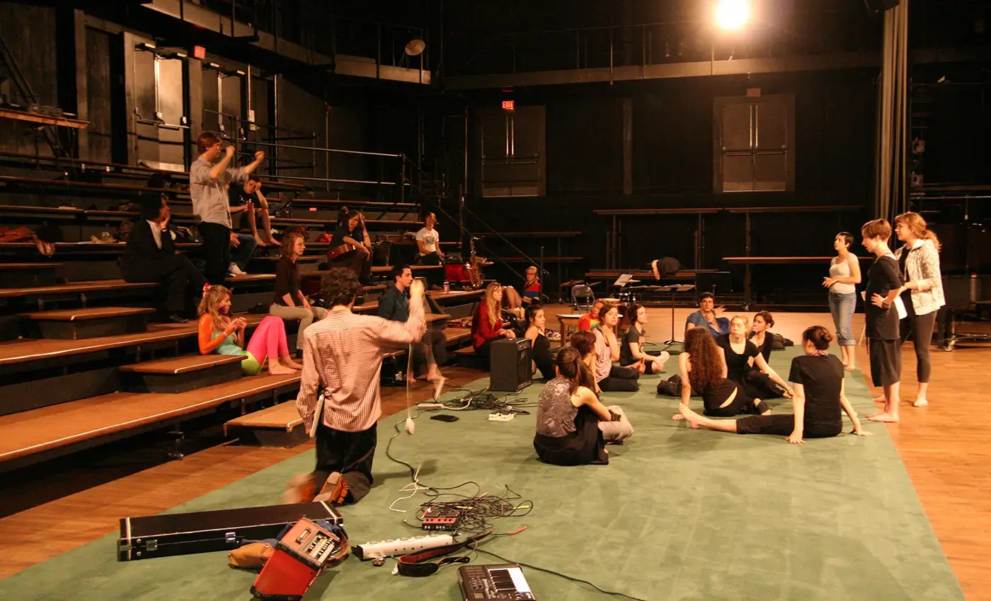 Tiered seating in Martha Hill Dance Theater