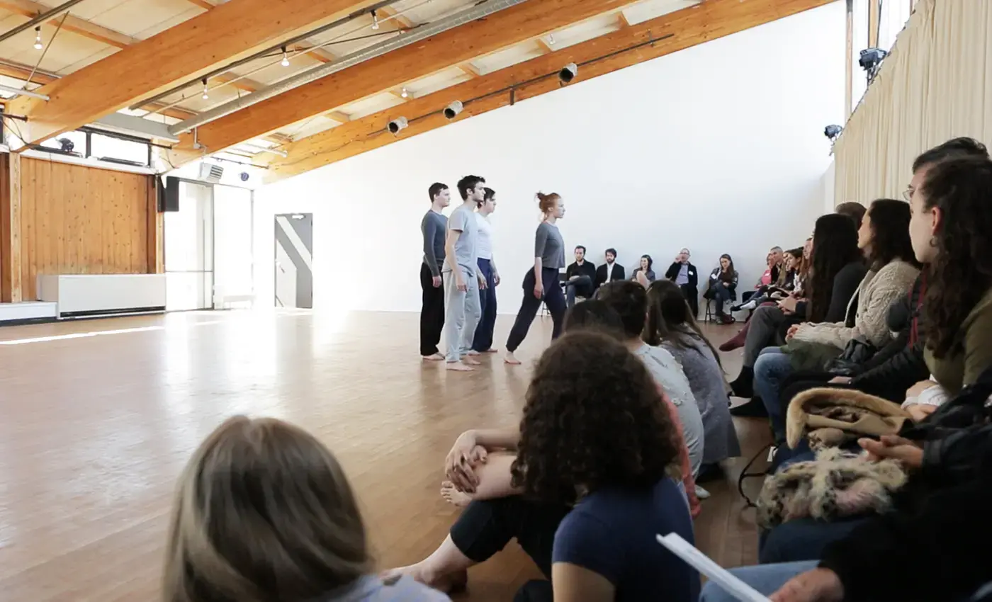 Dance rehearsal in VAPA E303 studio