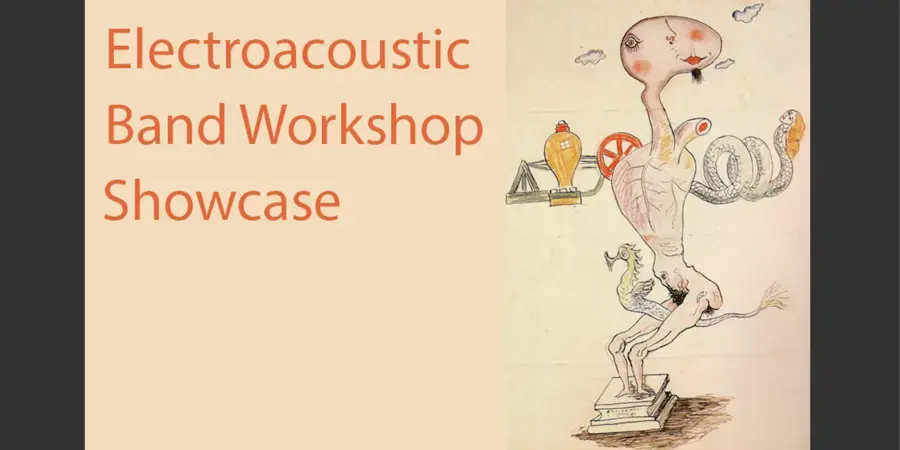 beige page with exquisite corpse drawing