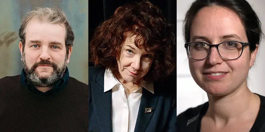 image of Michael Dumanis, Mary Ruefle, and Genevieve Plunkett