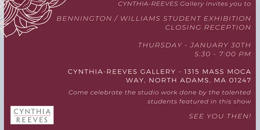 An event listing featuring the information below