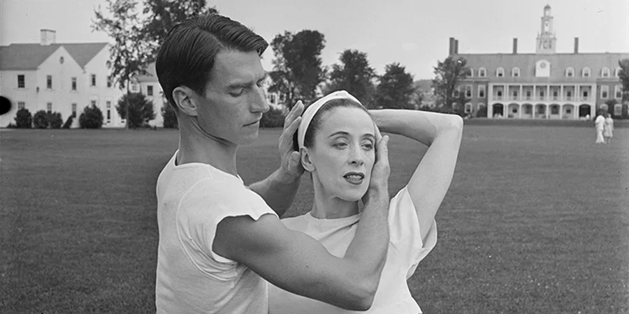 Erick Hawkins and Martha Graham at Bennington College