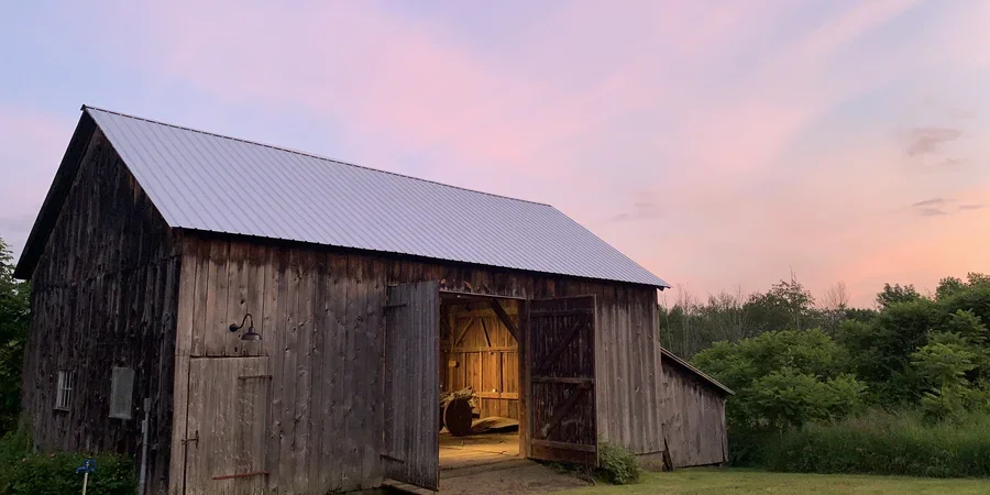 Old Barn at Sunset