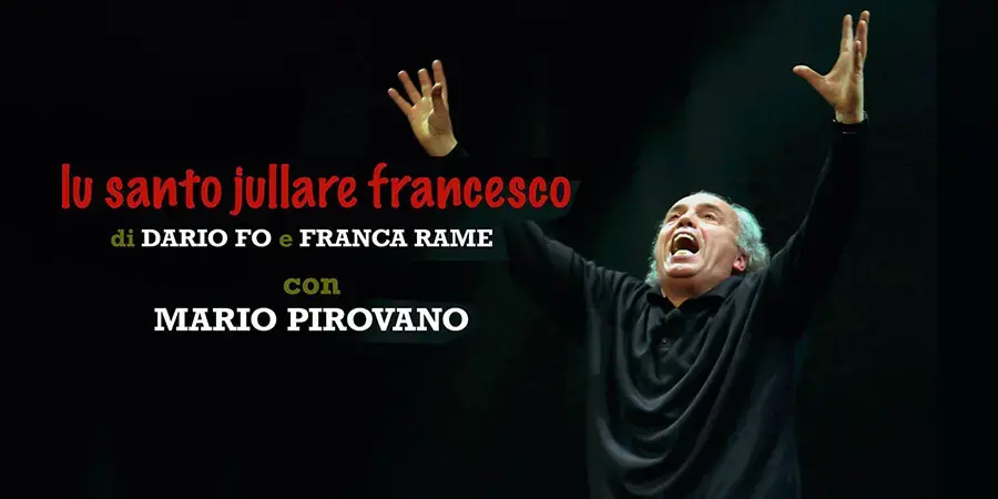 italian theater performance flyer