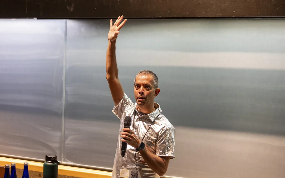 Adnan Iftekhar ’97 speaks at All-Class Reunion