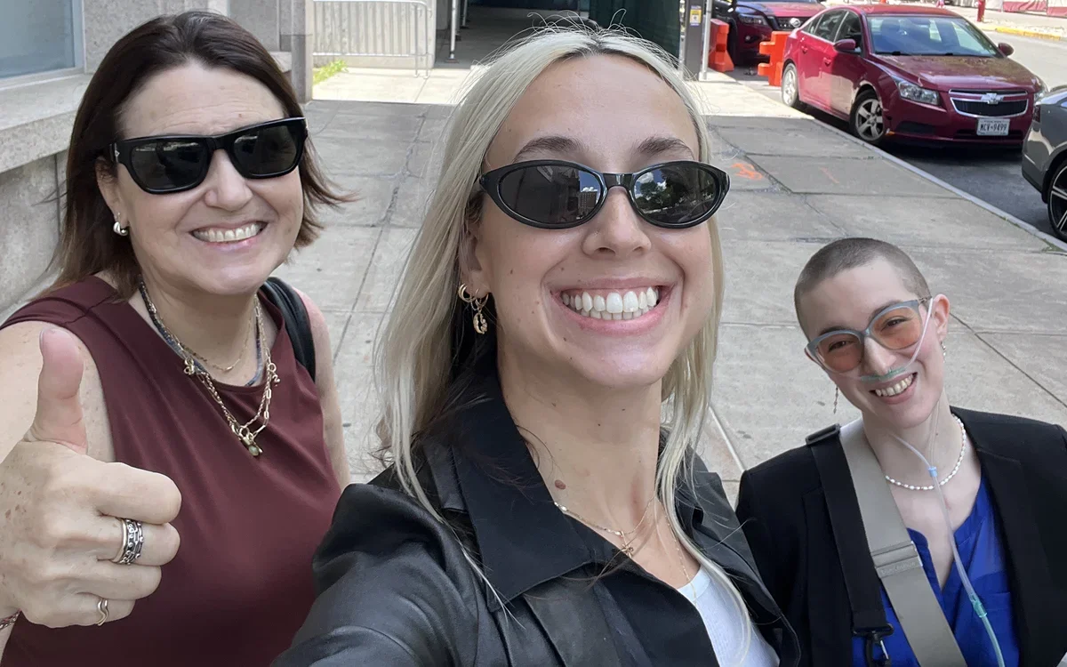 Photo of Clinical Director Dr. Susan Polizzi, Audre Wirtanen '16, and L. Tuthall after having received Article 28 Contingent Approval from the New York State Department of Health in June 2026.