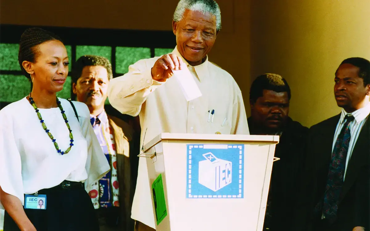 Behind the Struggle to Free South Africa article image of Nelson Mandela