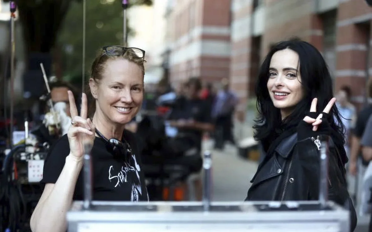Image of Melissa Rosenberg and Krysten Ritter