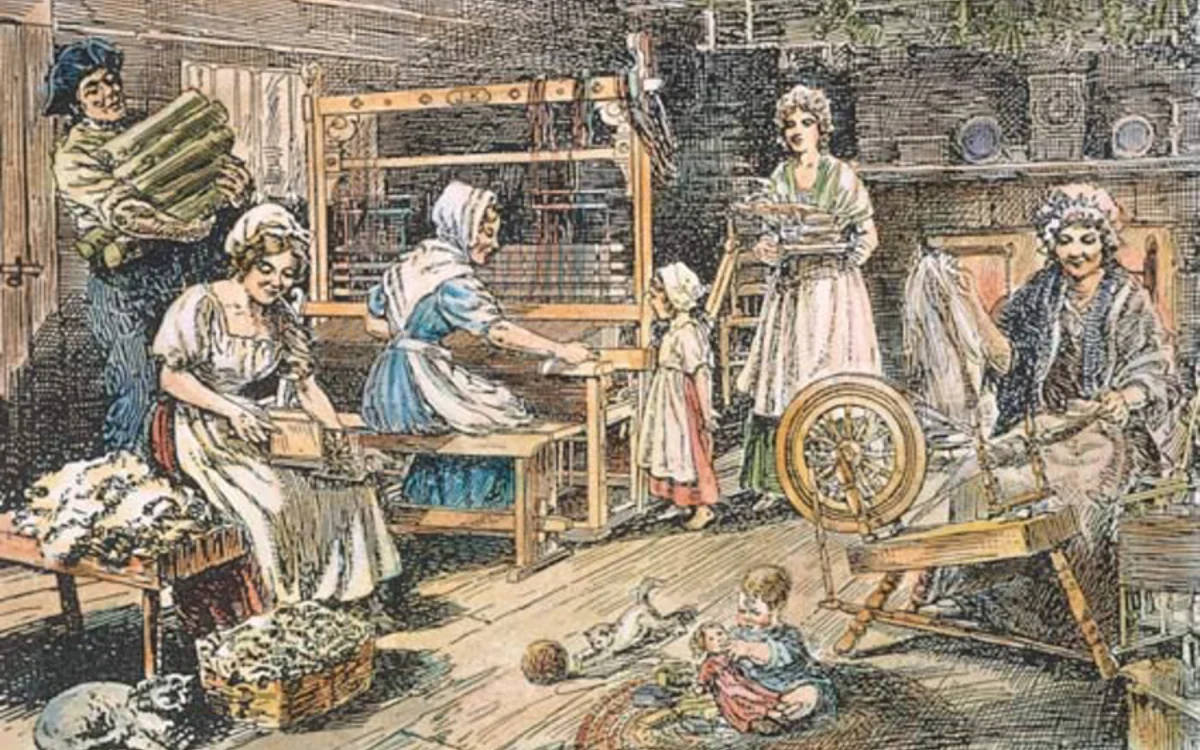 Image of colonists at work