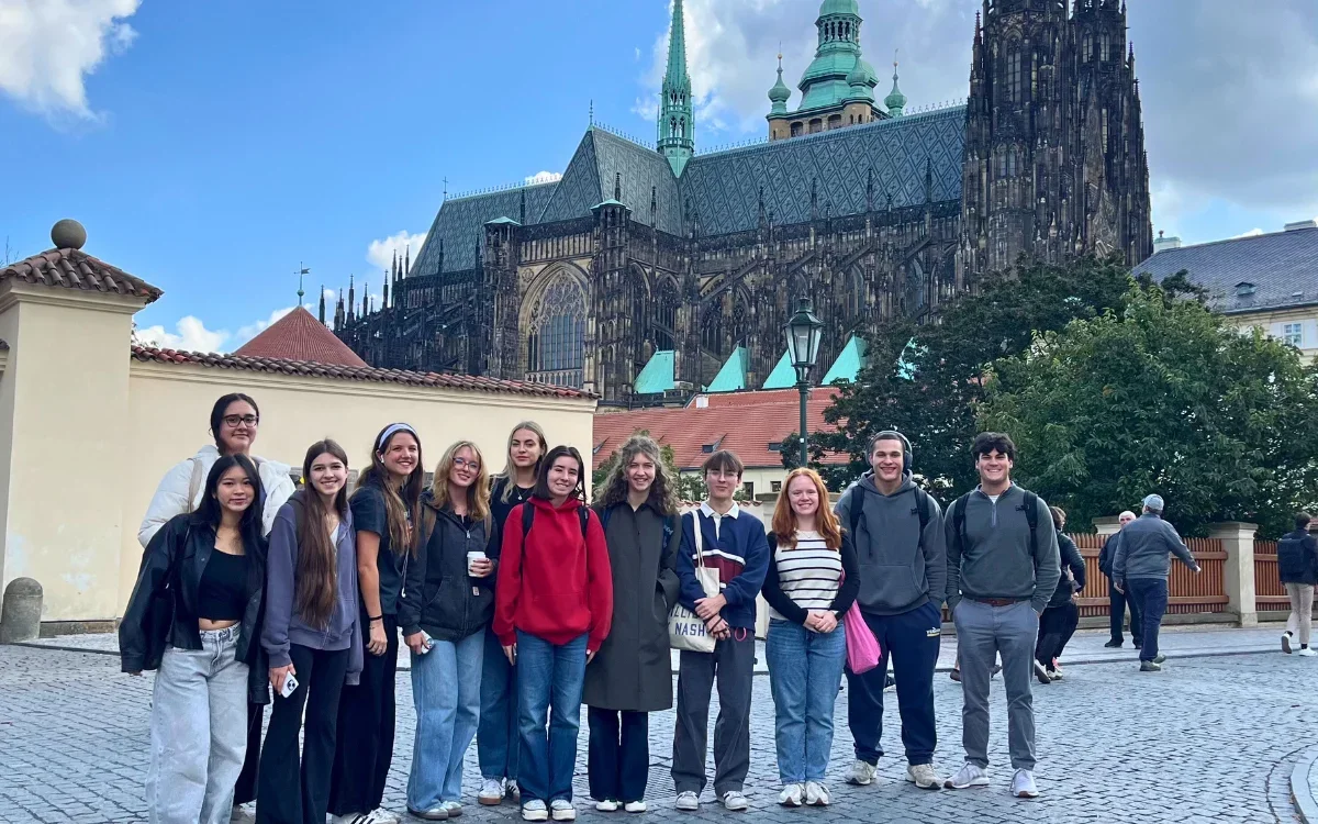 Image of students on study abroad trip