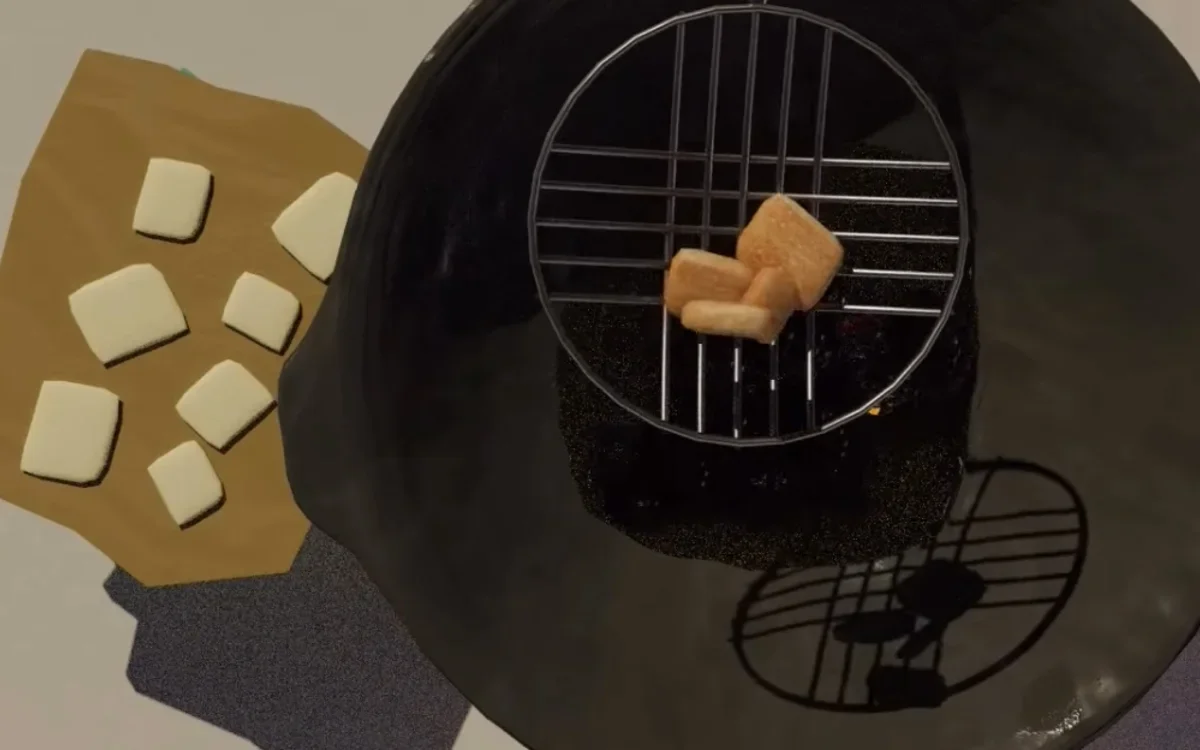 Image of food cooking in a wok