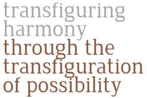 Transfiguring harmony through the transfiguration of possibility img