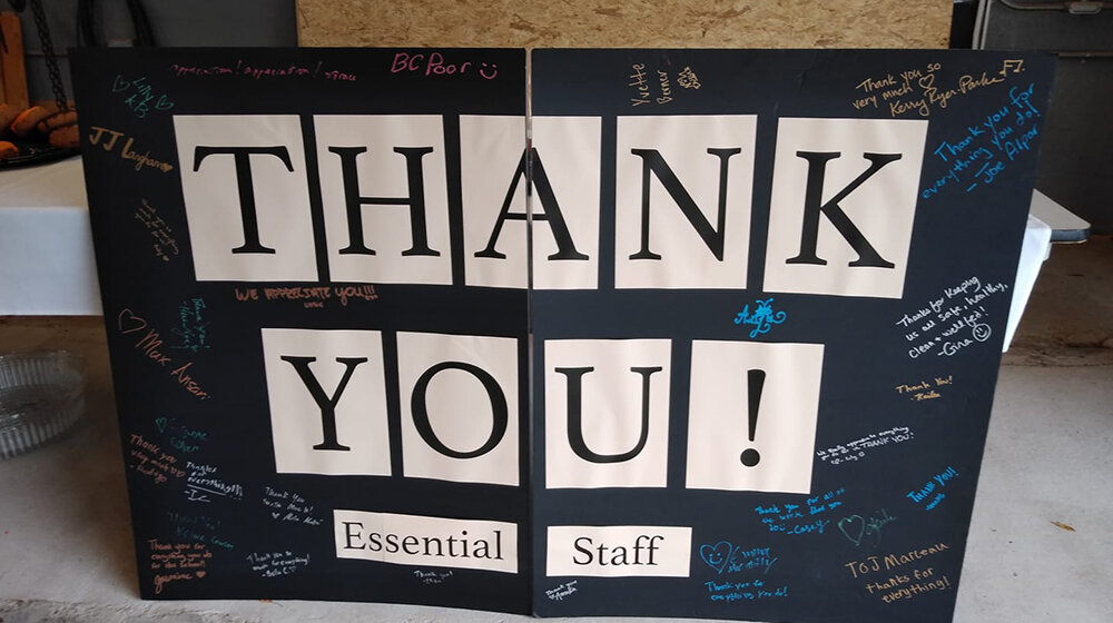 Image of Thank You sign