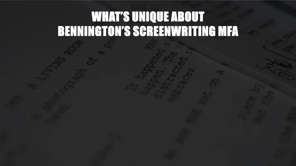 MFA Screenwriting Info Video with Ted Braun