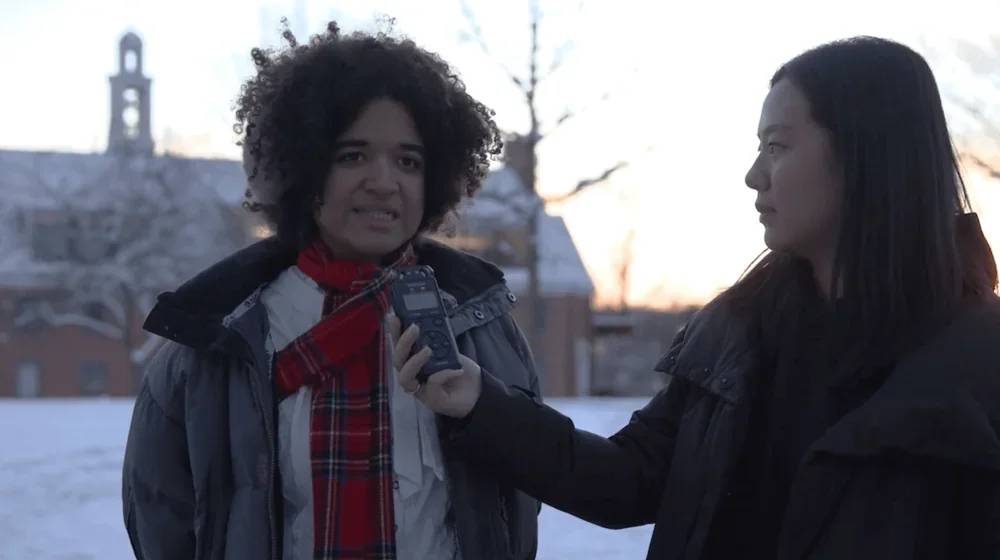 A Bennington student is interviewed about what they're hoping for in the next President of Bennington College