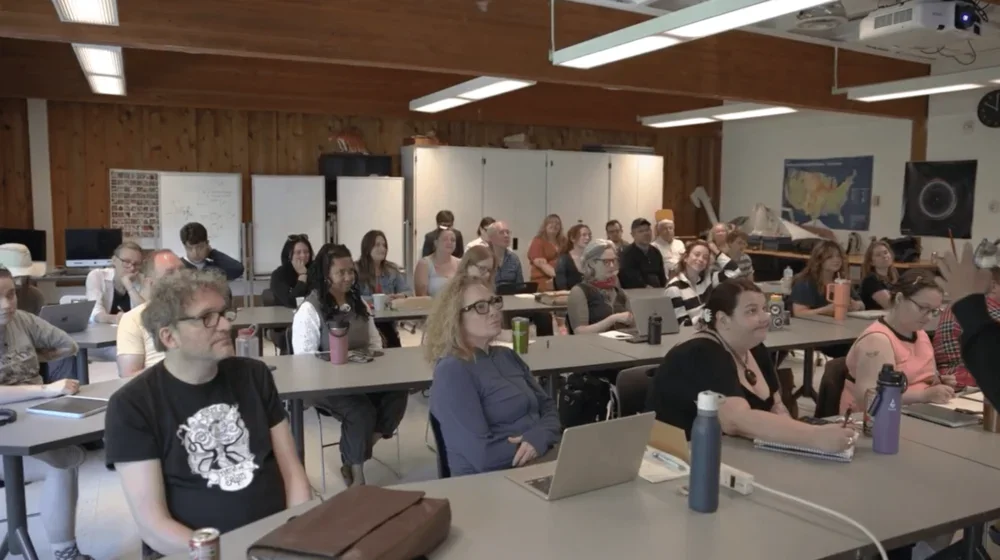 a classroom filled with CMHC students