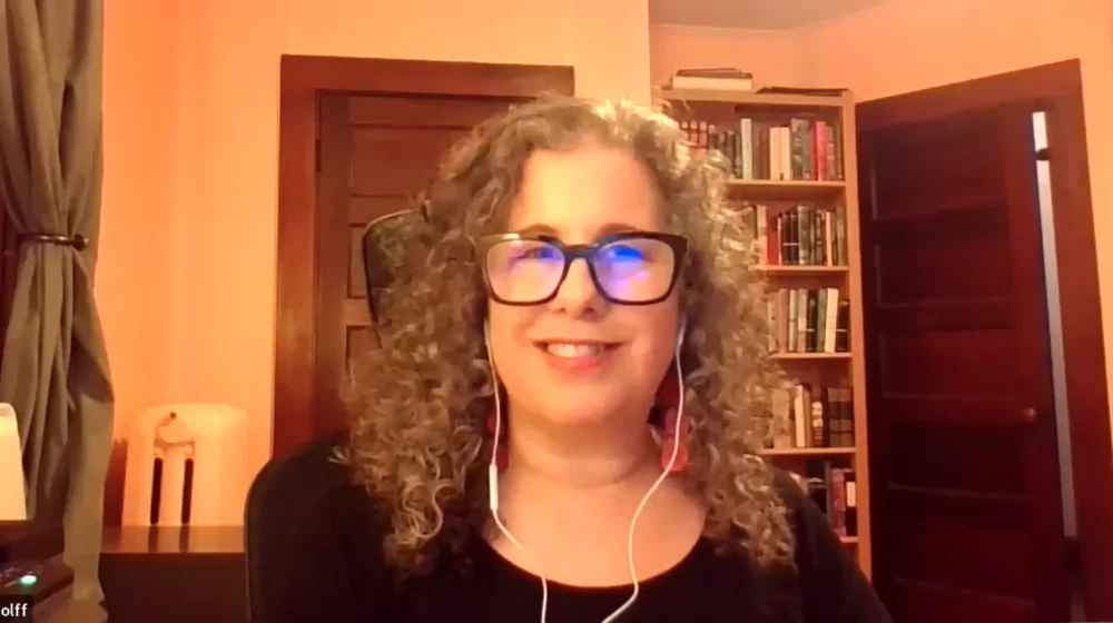 Ariane Wolff during the presentation