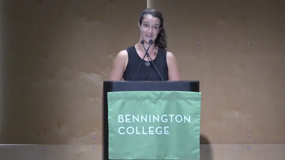 Natalie Redmond at podium