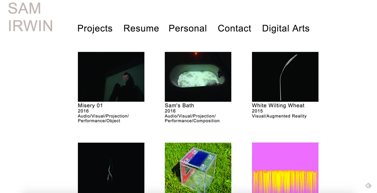 Work from The Web as Artistic Platform