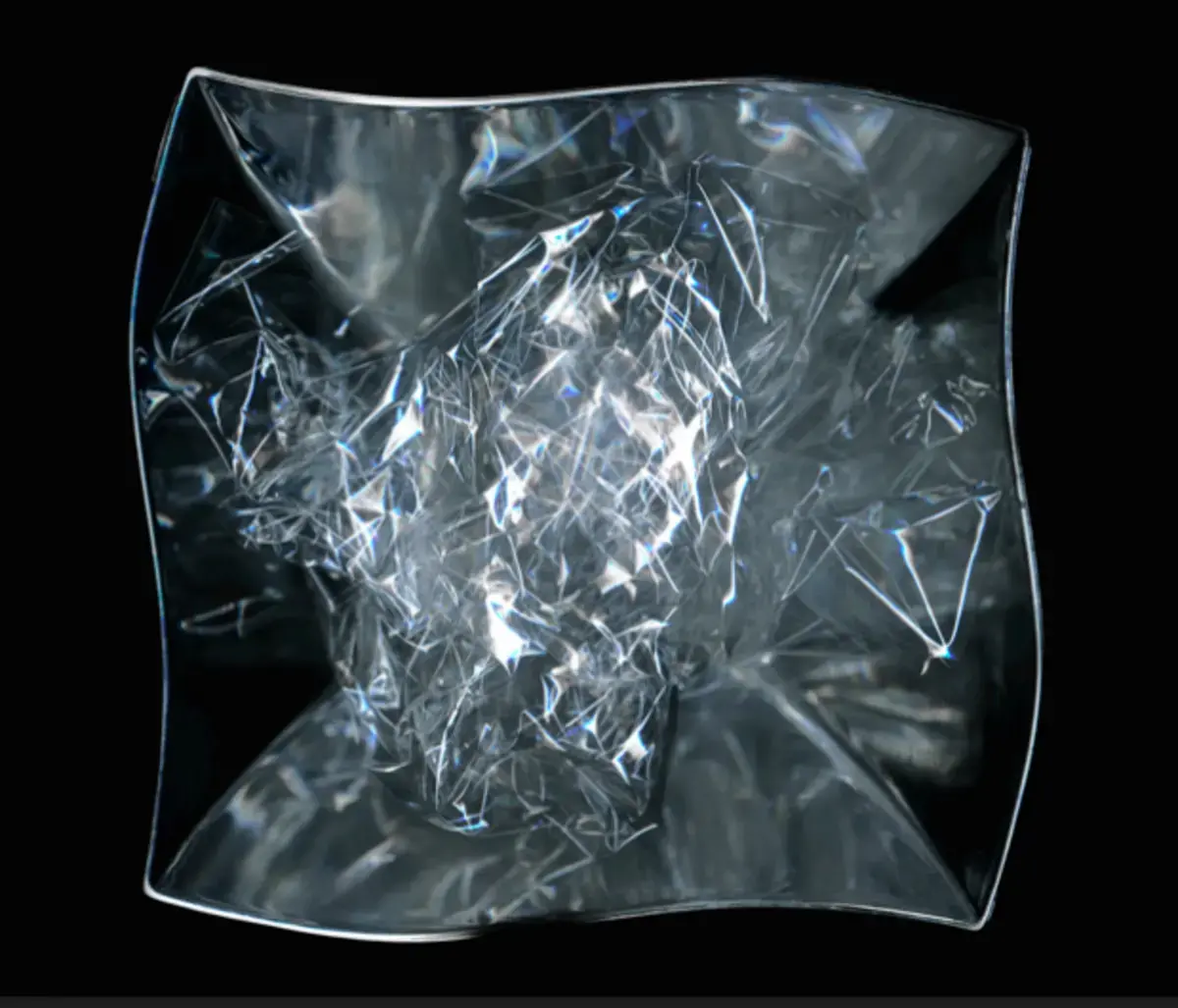 Photo of white geometric design