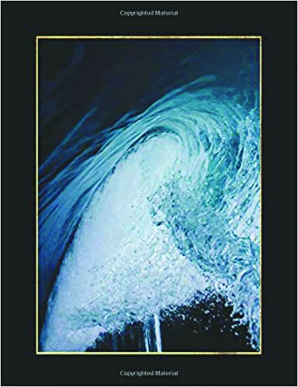 book cover that is a close up picture of an ocean wave