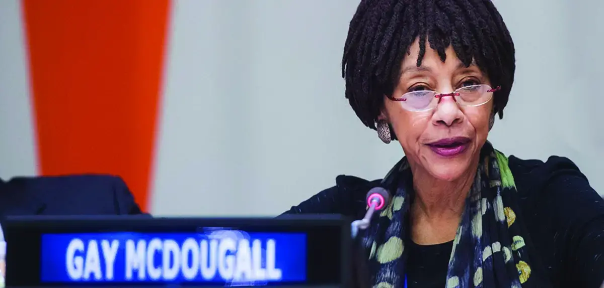 Behind the Struggle to Free South Africa article image of Gay Johnson McDougall 