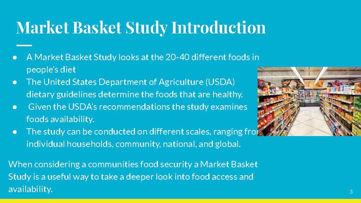 Market Basket Study of Bennington VT slide