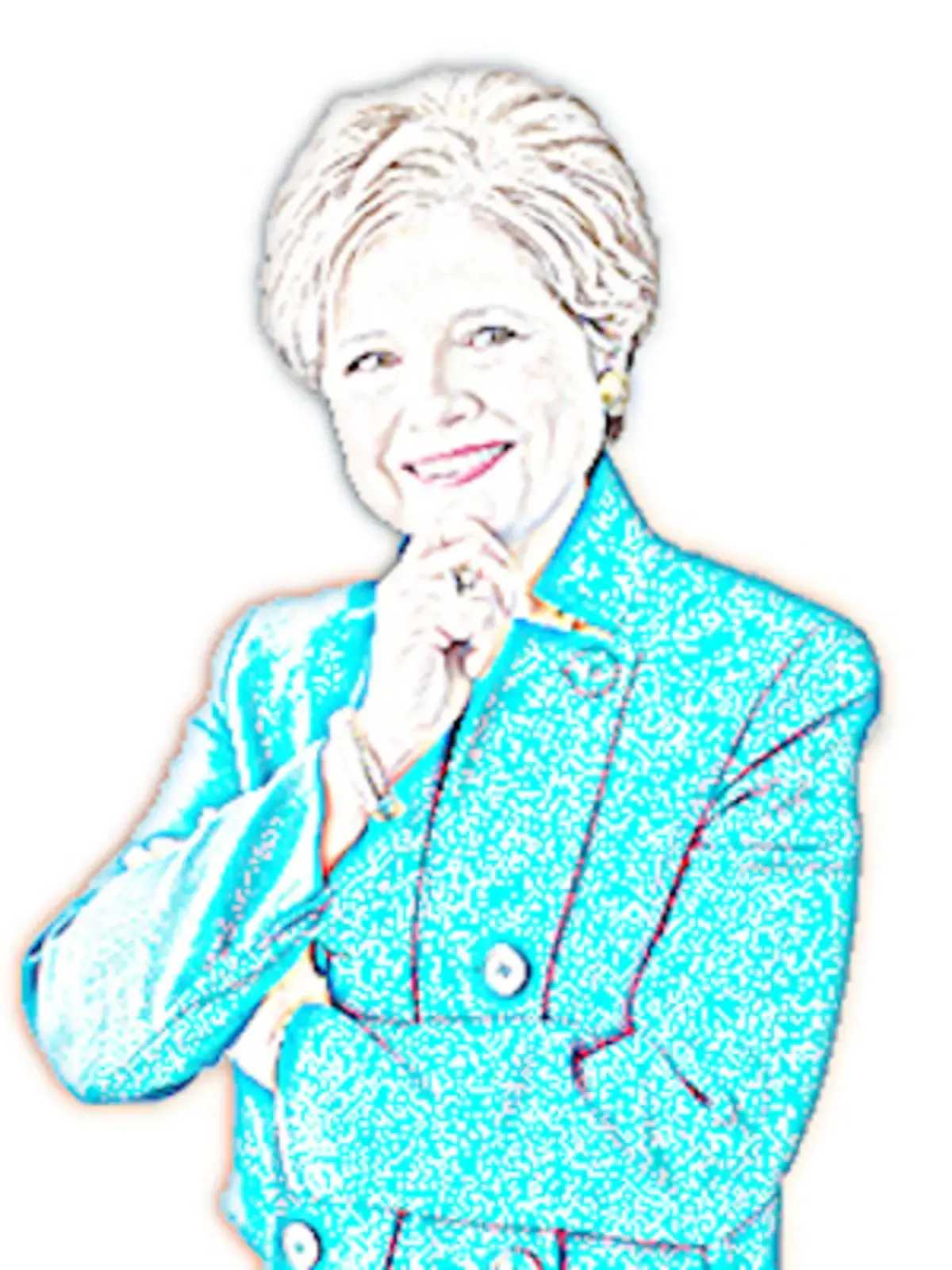 A sketch portrait of Deb Borda