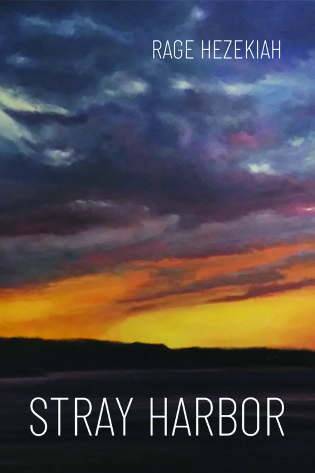 book cover with tumultuous sunset