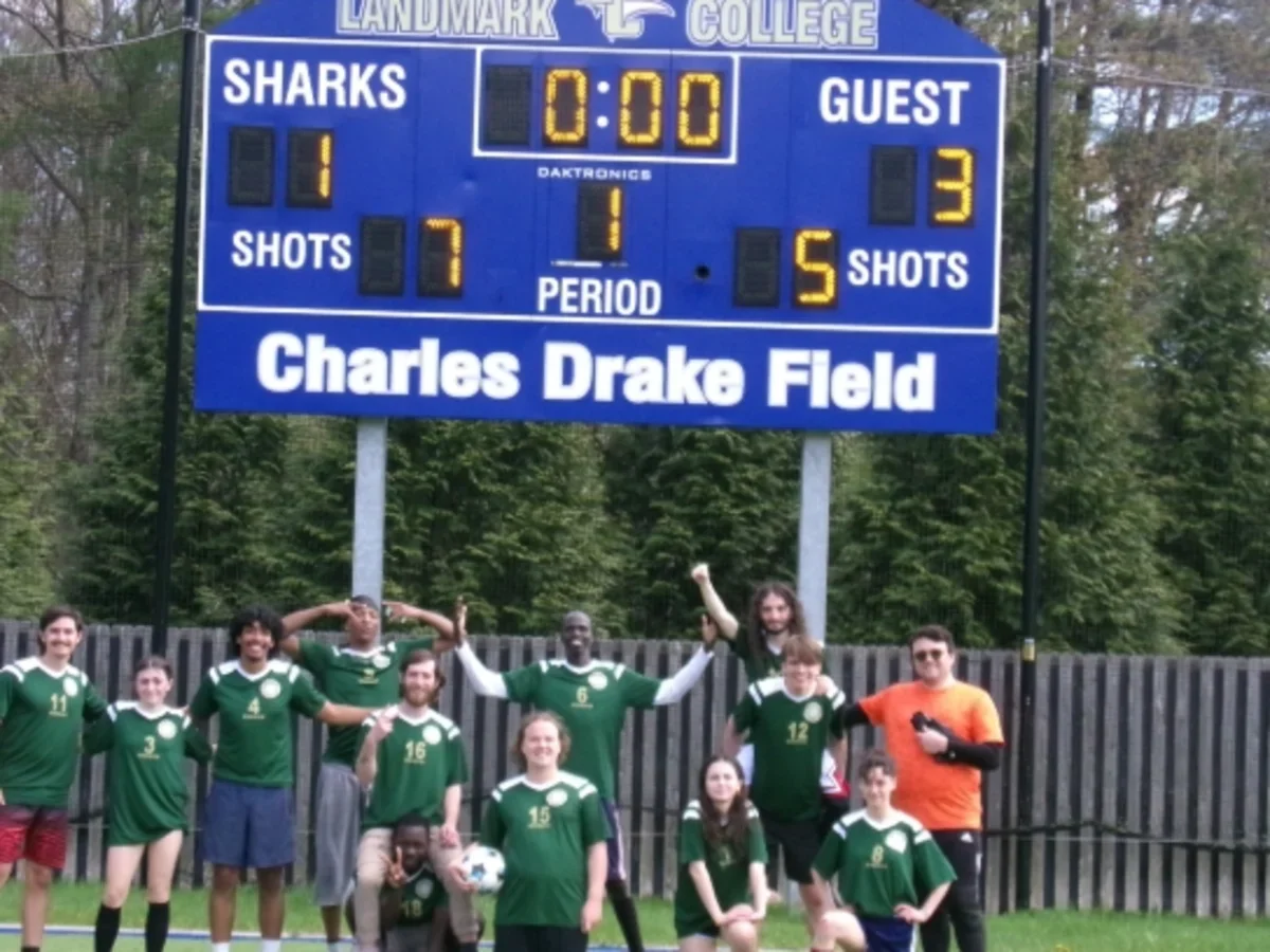 soccer team wins against Landmark