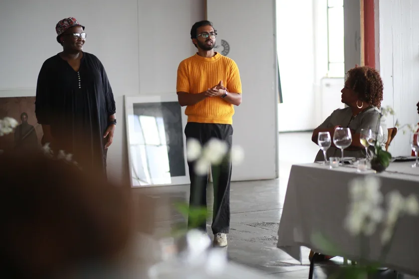 Image of Reshavan Naicker presenting