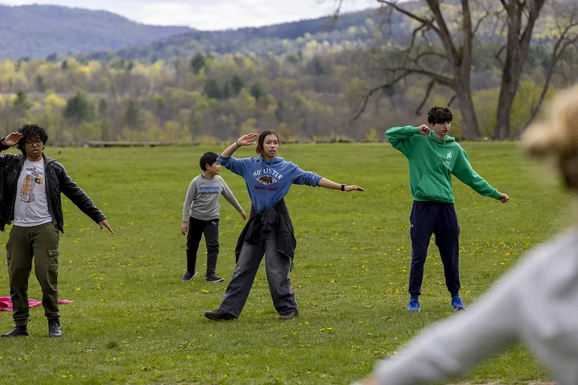 Dancers on Commons lawn