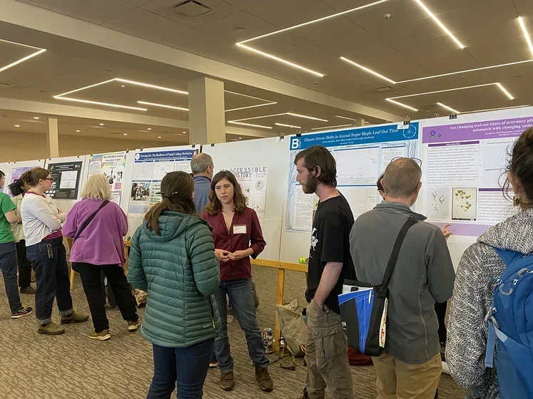 Image of students presenting poster work
