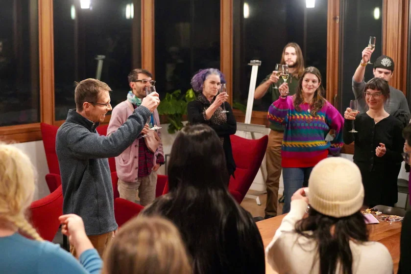 Image of a toast to seniors