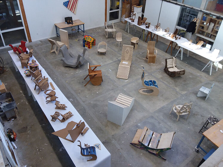 Student designed chairs