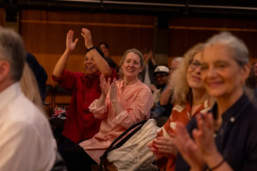 The audience delights in the music at the beginning of Convocation 2026.