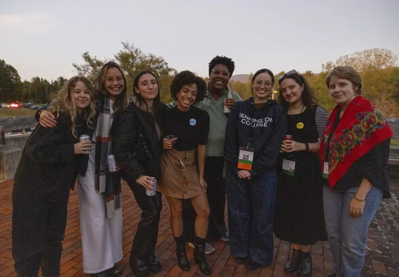 Image of people gathered at Reunion