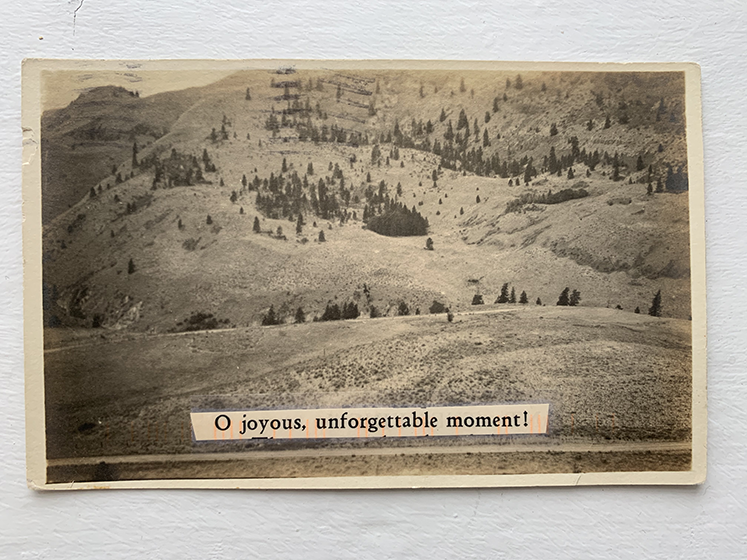 Image of postcard with landscape