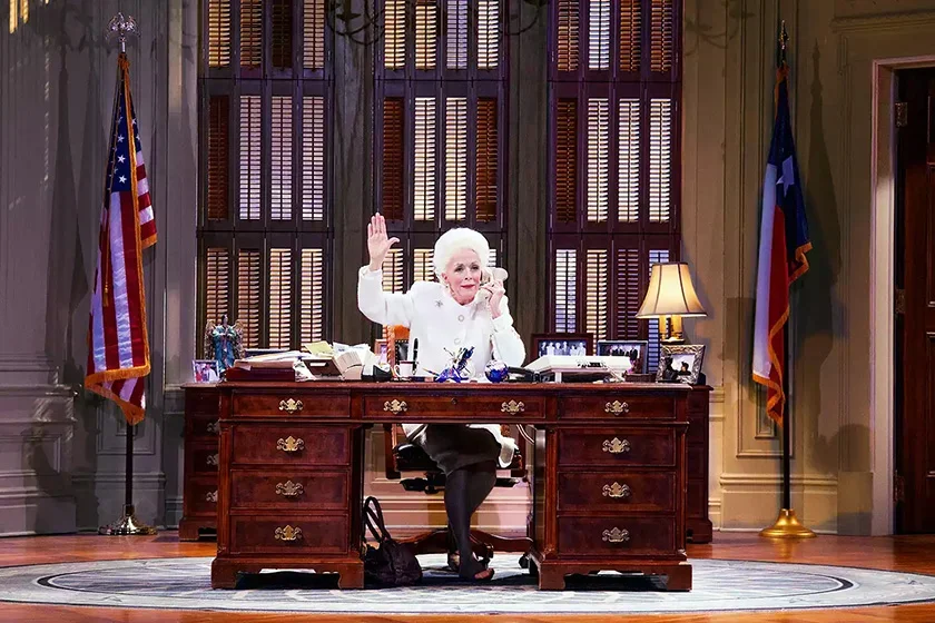Image of Holland Taylor seated onstage