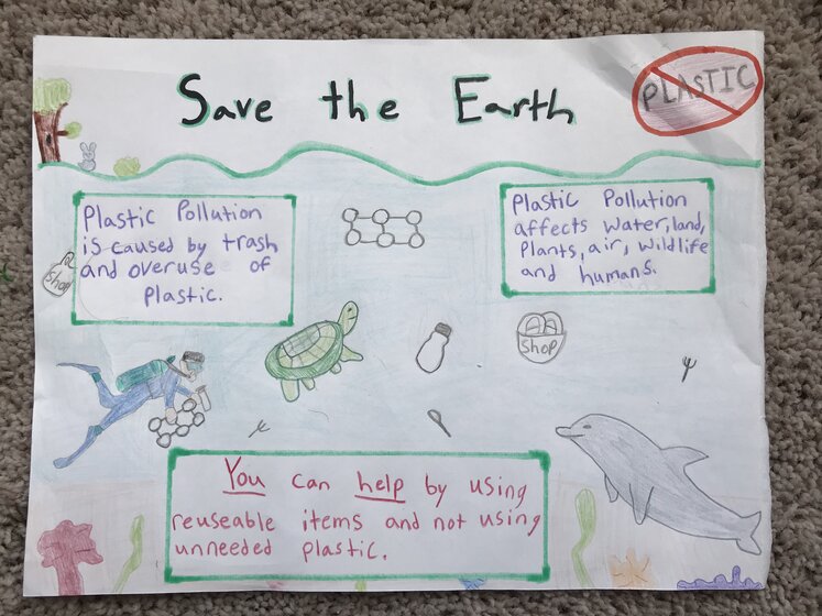 Photo of save the earth poster