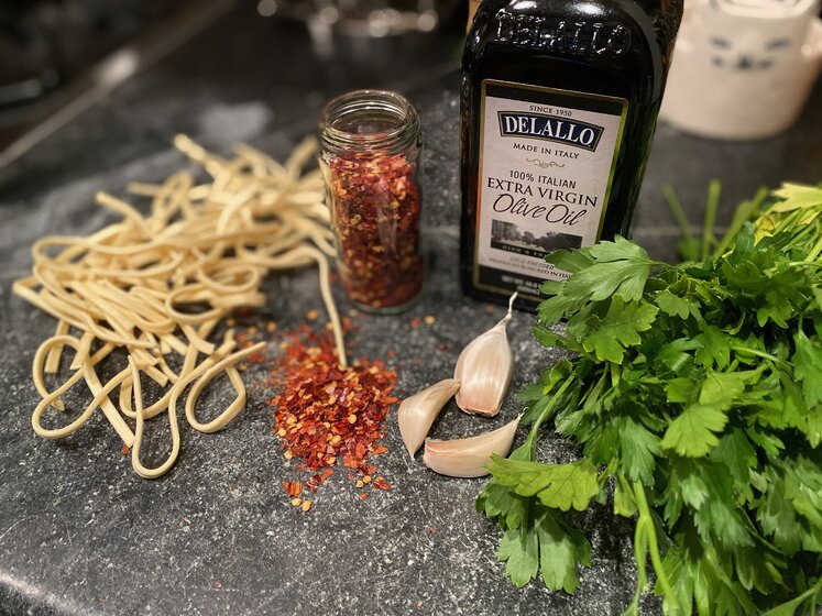 Photo of pasta ingredients 