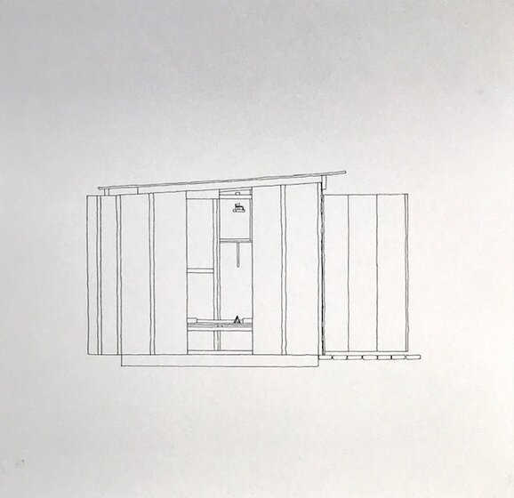 Draft image of shed construction