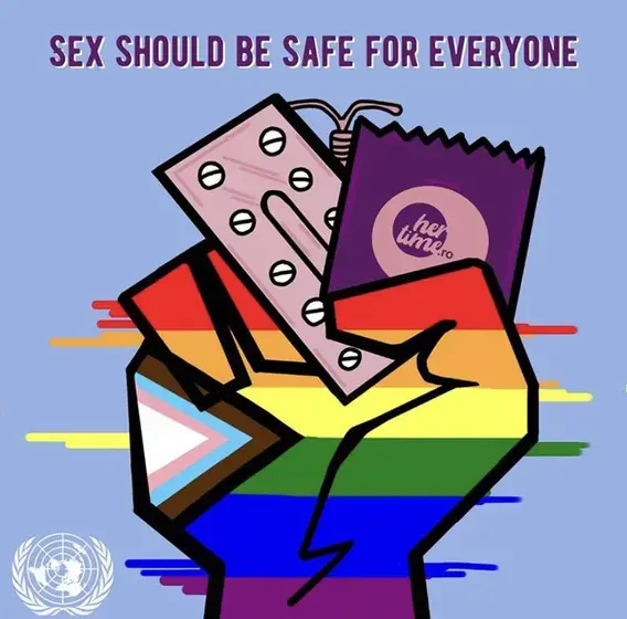 Image of hand holding birth control 