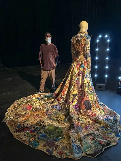 Michael Sylvan Robinson stands by Jordan Roth's Met Gala coat