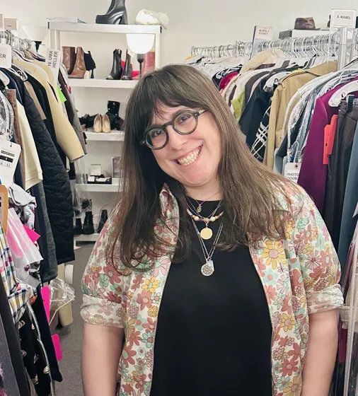 Abigail Geoghegan ‘09, a costume designer on the Hulu series Only Murders in the Building