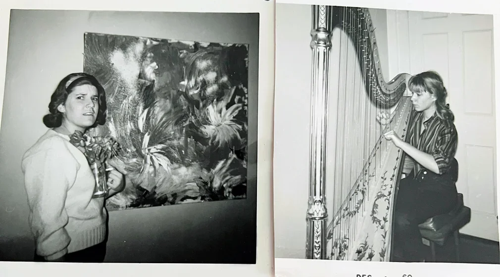 Gail Evans ’63 submitted this photo of her and Nina Pelikan Straus ’64