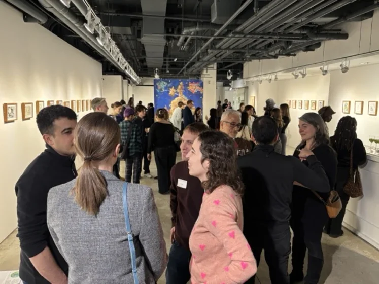 Image of gathering at Chelsea Walls Gallery 