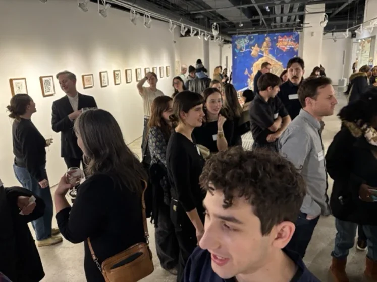 Image of gathering at Chelsea Walls Gallery 